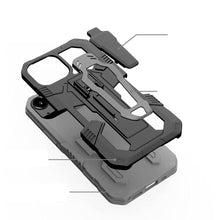 Cargar imagen en el visor de la galería, Funda de Uso Rudo Para iPhone 13 Pro Con Soporte Robot Clip Case
