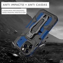 Cargar imagen en el visor de la galería, Funda Uso Rudo Para OPPO A16 Con Soporte Robot Clip Case Más Mica 9D 2 pzas