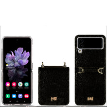 Cargar imagen en el visor de la galería, Funda Cartera De lujo Con Correa Muñeca Clutch Diary Para Samsung Z Flip 3