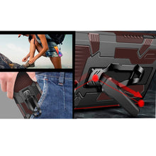 Cargar imagen en el visor de la galería, Funda de Uso Rudo Para Samsung S21 Plus Con Soporte Robot Clip Case Más Mica 9D 2pz