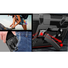 Cargar imagen en el visor de la galería, Funda Uso Rudo Para OPPO A16 Con Soporte Robot Clip Case Más Mica 9D 2 pzas