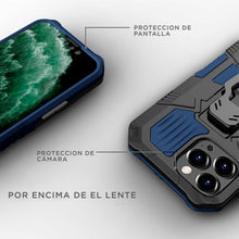 Cargar imagen en el visor de la galería, Funda Uso Rudo Para OPPO A16 Con Soporte Robot Clip Case Más Mica 9D 2 pzas