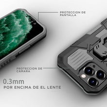 Cargar imagen en el visor de la galería, Funda Uso Rudo Para OPPO A16 Con Soporte Robot Clip Case Más Mica 9D 2 pzas