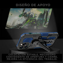 Cargar imagen en el visor de la galería, Funda Uso Rudo Para OPPO A16 Con Soporte Robot Clip Case Más Mica 9D 2 pzas