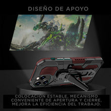 Cargar imagen en el visor de la galería, Funda Uso Rudo Para OPPO A16 Con Soporte Robot Clip Case Más Mica 9D 2 pzas