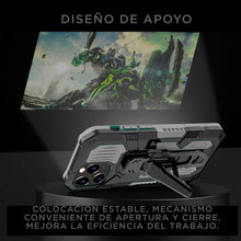 Cargar imagen en el visor de la galería, Funda Uso Rudo Para OPPO A16 Con Soporte Robot Clip Case Más Mica 9D 2 pzas