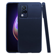 Cargar imagen en el visor de la galería, Funda Rugged Carbon Fibra Flexible Para Vivo V21