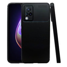 Cargar imagen en el visor de la galería, Funda Rugged Carbon Fibra Flexible Para Vivo V21