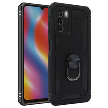 Cargar imagen en el visor de la galería, Funda Uso Rudo Con Anillo Para ZTE Blade V40 Vita Negro