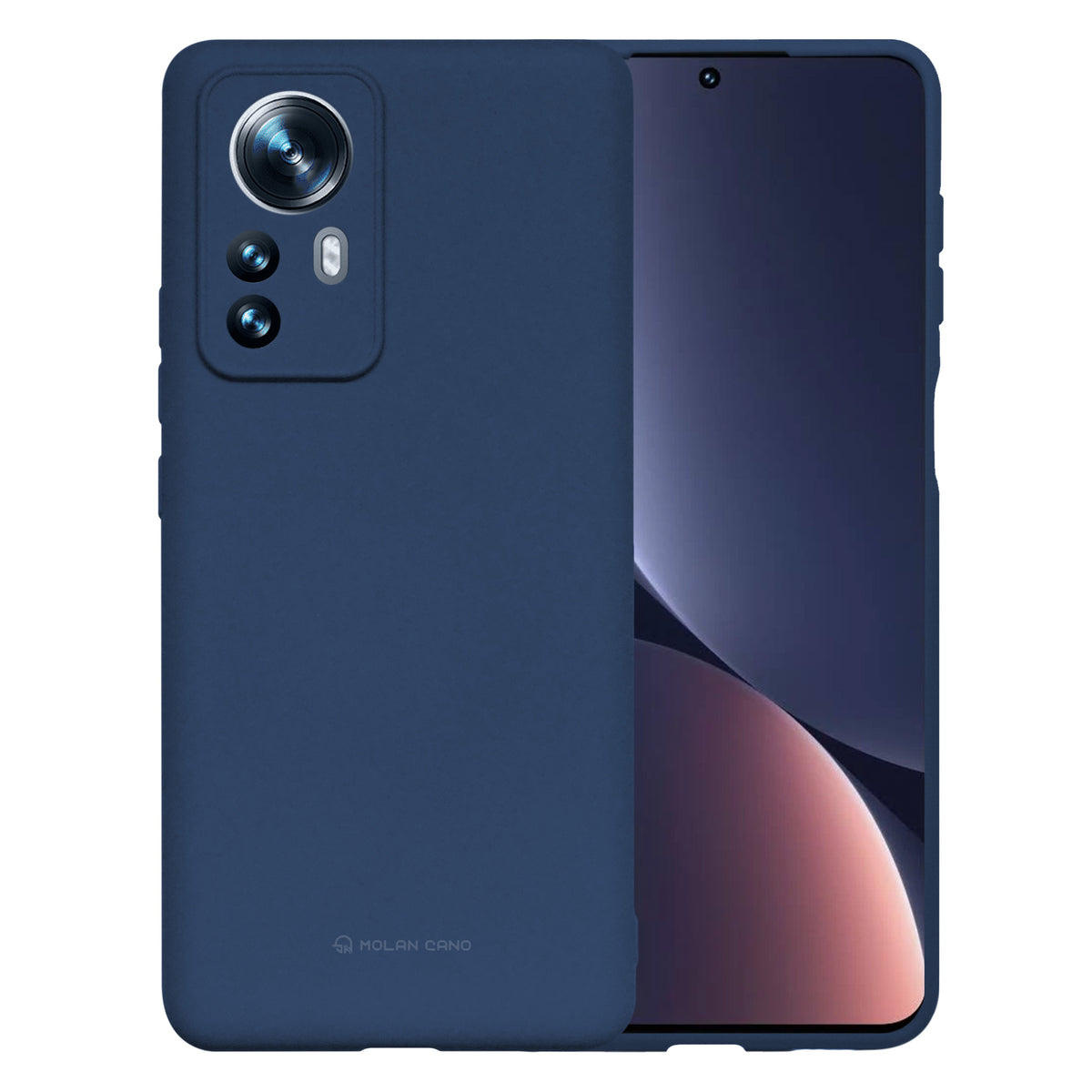 Funda Gel Tacto Silicona + Colgante Lila Xiaomi 12 Pro