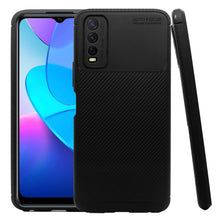 Cargar imagen en el visor de la galería, Funda Rugged Carbon Fibra Flexible Para Vivo Y11s