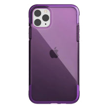 Cargar imagen en el visor de la galería, Funda de uso rudo Raptic Air color púrpura para iPhone 11 Pro Max vista trasera, mostrando su ajuste perfecto y diseño protector