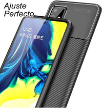 Cargar imagen en el visor de la galería, Funda Rugged Carbon Fibra Flexible Para Moto G60s