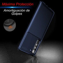 Cargar imagen en el visor de la galería, Funda Rugged Carbon Fibra Flexible Para OPPO Reno 5 Lite