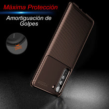 Cargar imagen en el visor de la galería, Funda Rugged Carbon Fibra Flexible Para Samsung A32 4G