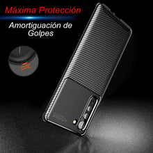 Cargar imagen en el visor de la galería, Funda Rugged Carbon Fibra Flexible Para iPhone 11