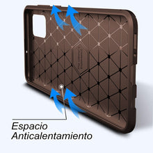 Cargar imagen en el visor de la galería, Funda Rugged Carbon Fibra Flexible Para Moto G50 4G