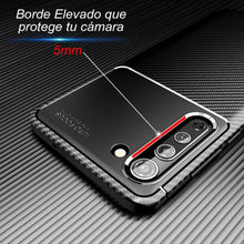 Cargar imagen en el visor de la galería, Funda Rugged Carbon Fibra Flexible Para Moto Edge 20