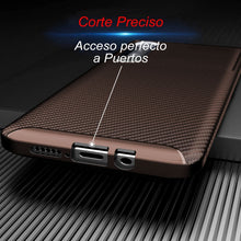 Cargar imagen en el visor de la galería, Funda Rugged Carbon Fibra Flexible Para LG K61 Negro