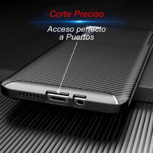 Cargar imagen en el visor de la galería, Funda Rugged Carbon Fibra Flexible Para LG K61 Negro