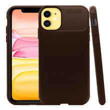 Cargar imagen en el visor de la galería, Funda Rugged Carbon Fibra Flexible Para iPhone 11