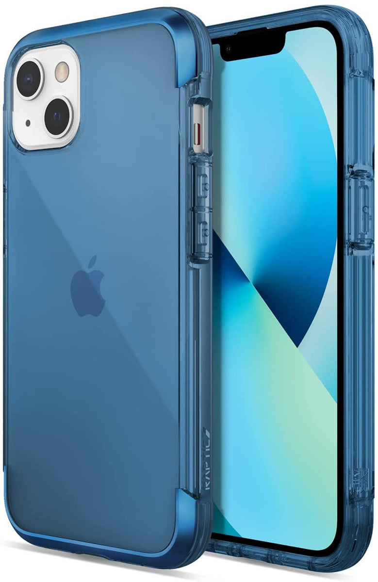 Carcasa Dura Cristal Plastico Funda Rigida Transparente H09 para Apple iPhone  13 Azul