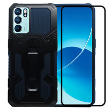 Cargar imagen en el visor de la galería, Funda de Uso Rudo Para Reno 6 5G Con Soporte Robot Clip Case