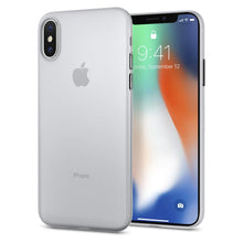 Cargar imagen en el visor de la galería, Funda Spigen Air Skin Ultra Delgado Color Humo para iPhone X / XS