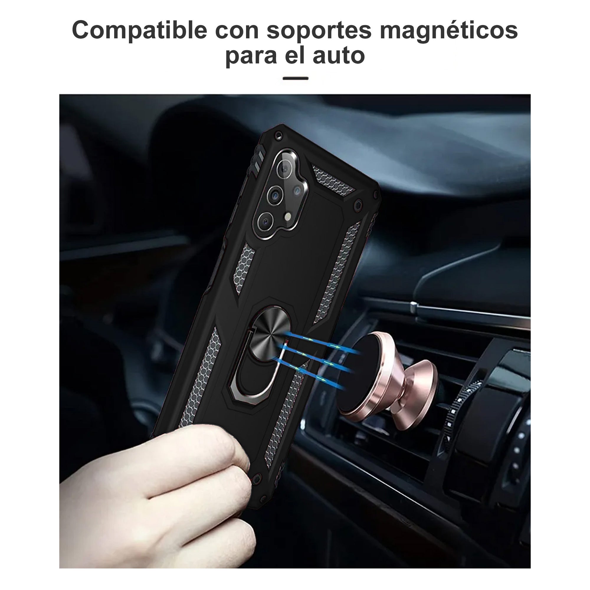 Funda Uso Rudo Anillo Para Xiaomi Redmi 12C (LC)