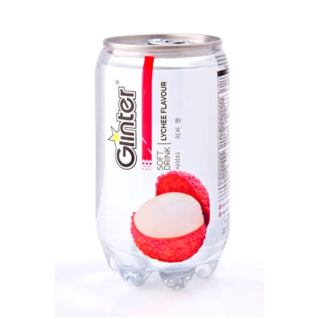 Bebida Oriental Refresco Glinter Sabor De Lychee 350ml 24 Latas