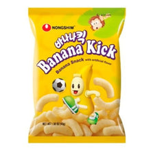 Cargar imagen en el visor de la galería, Botana Galleta Coreana Nonshim Banana Kick 45g 5pz Sabor Platano Para bebe y Ninos
