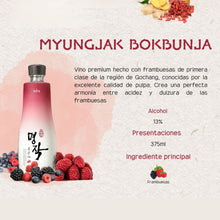 Cargar imagen en el visor de la galería, Bebida Coreana Vino Bokbunja Kooksoondang Individual 10 pzs
