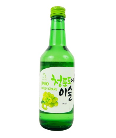 Bebida Coreana Licor Jinro Soju Chamiseul Sabor de Uva 20 Botella 1 caja