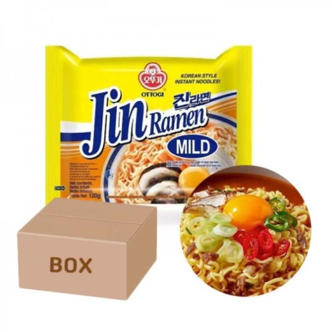 Sopa Instantánea Ramen Coreana Ottogi Jin Ramen Mild 40 Piezas