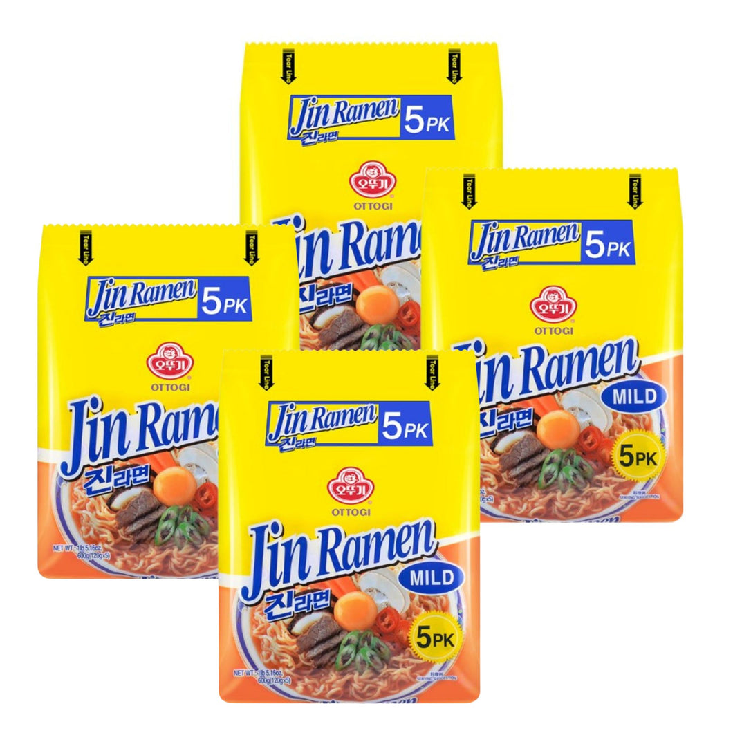 Sopa Instantánea Ramen Coreana Ottogi Jin Ramen Mild 20 Bolsas