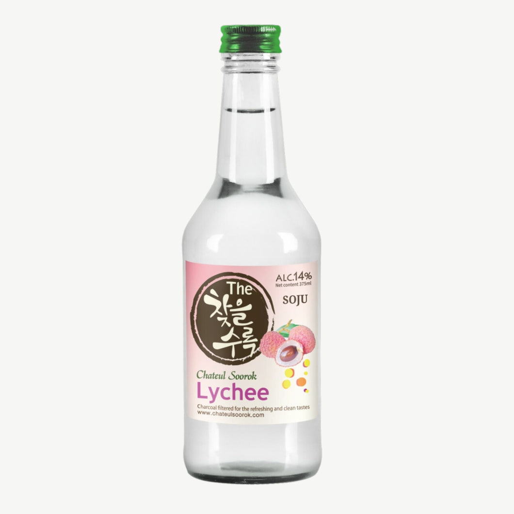 Bebida Coreana Licor Chateulsurok Sabor Lychee 8 pzs