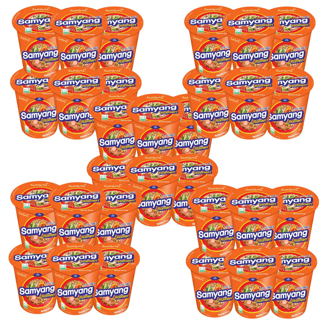 Sopa Instantánea Ramen Coreana Samyang Cup Ramen 65g Sabor Res 30pz