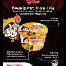 Cargar imagen en el visor de la galería, Sopa Instantánea Ramen Coreana Buldak Big Bowl Sabor 4 Quesos de 16 Piezas
