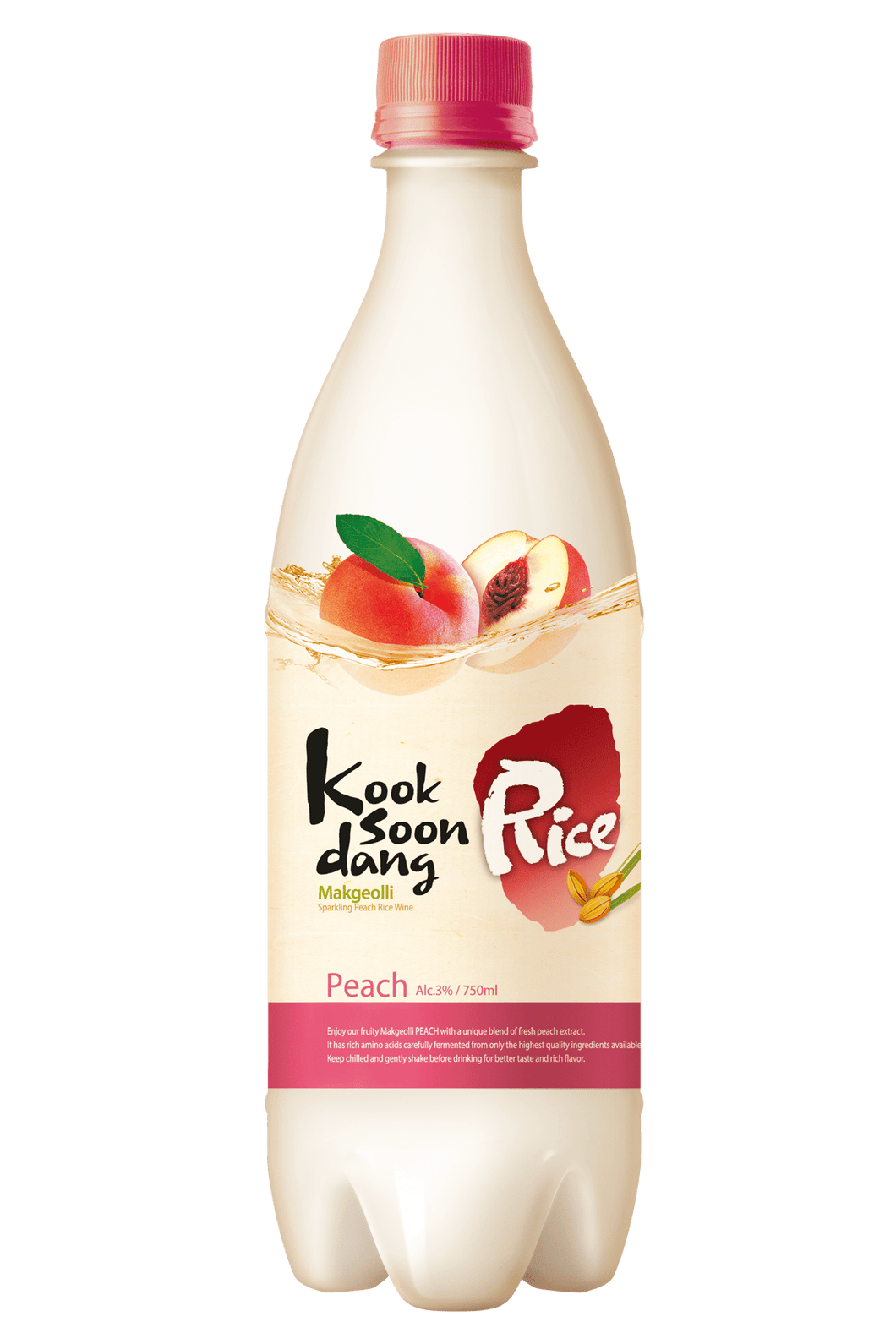 Bebida Coreana Makkoli Kooksoondang Sabor Durazno 10 Botellas