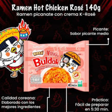 Cargar imagen en el visor de la galería, Sopa Instantánea Ramen Coreana Buldak Sabor de Rose 20 Bolsas
