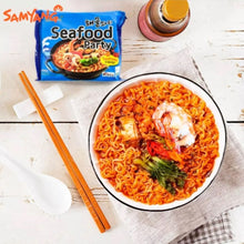 Cargar imagen en el visor de la galería, Sopa Instantánea Ramen Coreana Sea Food Party Sabor Caldo de Mariscos de 10 Bolsas
