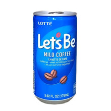 Cargar imagen en el visor de la galería, Bebida Coreana Cafe Lotte Let&#39;s Be Mild 175ml 12pzs
