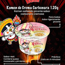 Cargar imagen en el visor de la galería, Sopa Instantánea Ramen Coreana Buldak Big Bowl Sabor Cremosa de 10 Piezas
