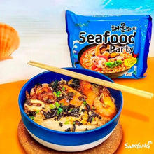 Cargar imagen en el visor de la galería, Sopa Instantánea Ramen Coreana Sea Food Party Sabor Caldo de Mariscos de 5 Bolsas
