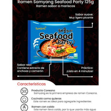 Cargar imagen en el visor de la galería, Sopa Instantánea Ramen Coreana Sea Food Party Sabor Caldo de Mariscos de 5 Piezas
