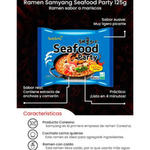 Cargar imagen en el visor de la galería, Sopa Instantánea Ramen Coreana Sea Food Party Sabor Caldo de Mariscos de 20 Piezas
