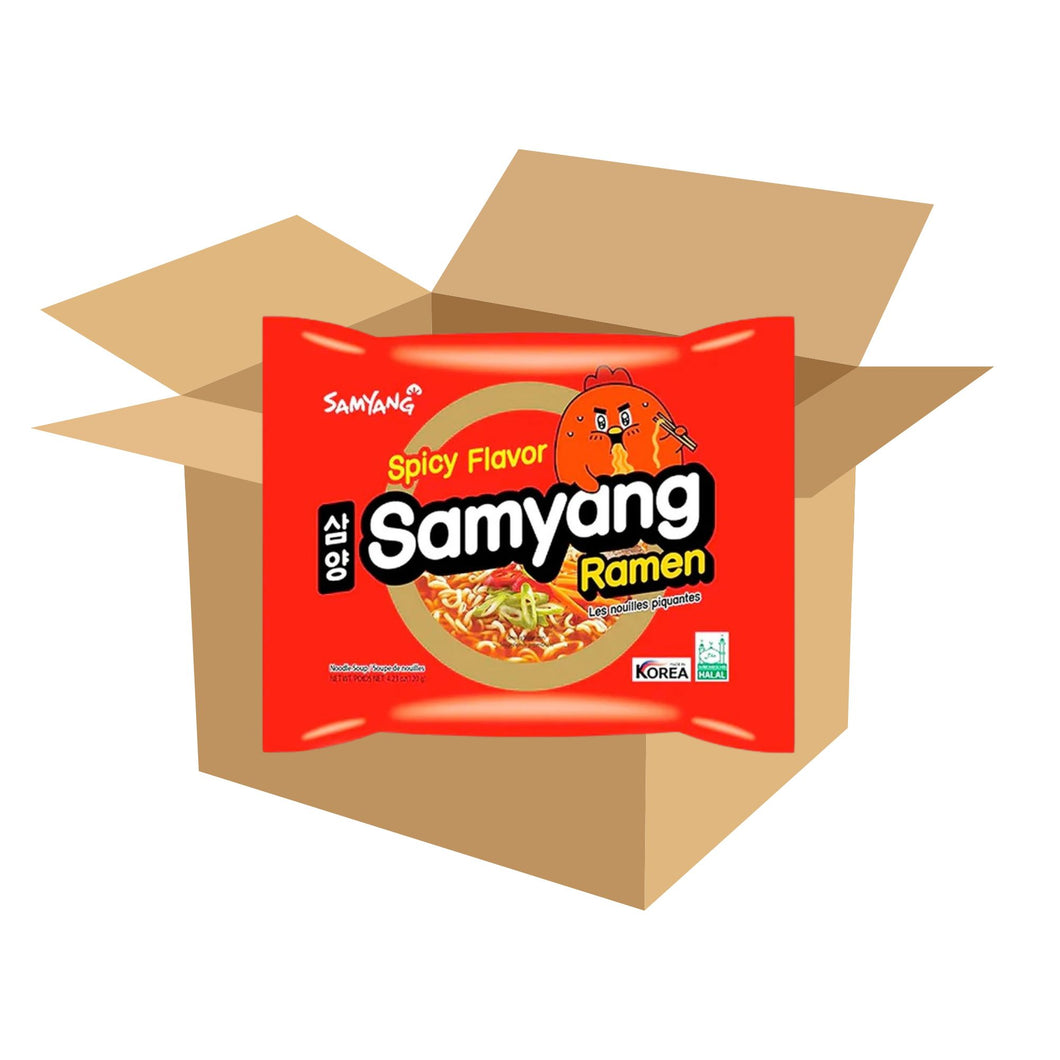 Sopa Instantánea Ramen Coreana Samyang Ramyun Picante de 40 Piezas