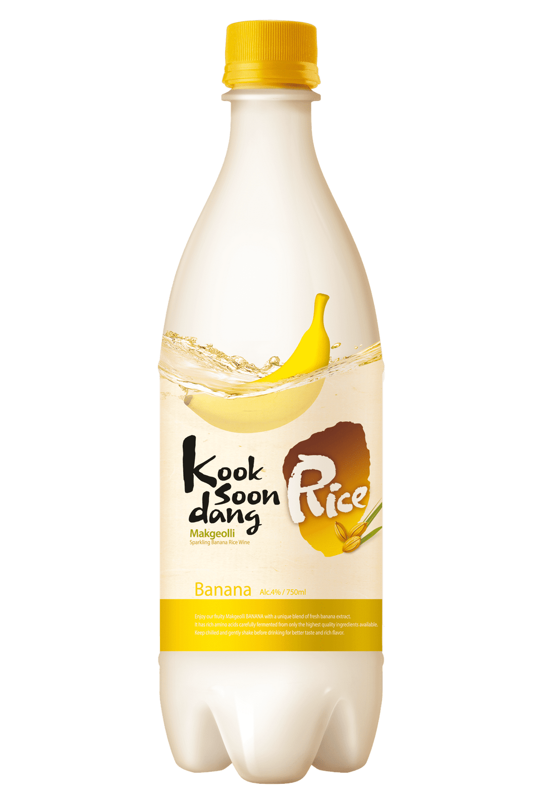 Bebida Coreana Makkoli Kooksoondang Sabor de Plátano 10 Botellas