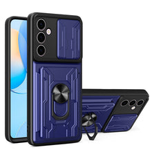 Cargar imagen en el visor de la galería, Funda Uso Rudo Con Soporte Anillo y Tarjetero Card Slot Bumper Para Samsung A24
