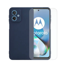 Cargar imagen en el visor de la galería, Funda De Silicon Matte Suave Molan Cano Para  Moto G54 y 1 Pieza De Mica HD
